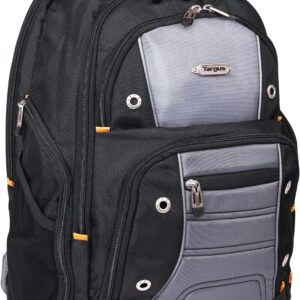 Targus Drifter II Laptop Backpack, Black/Gray – Backpack for Men for Business and Travel, Durable Water-Resistant Material, Fits up to 17" Laptops (TSB239US)